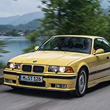 yellow BMW car