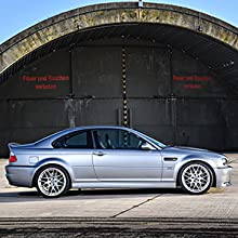 silver BMW car