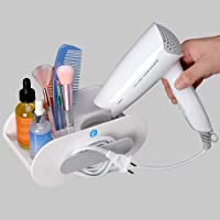 FIUMI Wall Mounted Blow Dryer Holder, Hair Tools Organizer is Perfect for Bathroom Organizing, Under Sink Storage. Hair Dryer