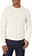 Goodthreads Men's Soft Cotton Cable Stitch Crewneck Sweater