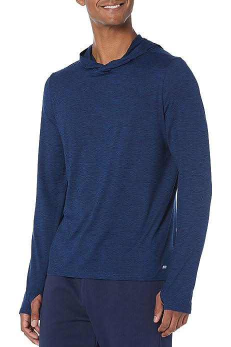 Men's Tech Stretch Long-Sleeve Hooded T-Shirt