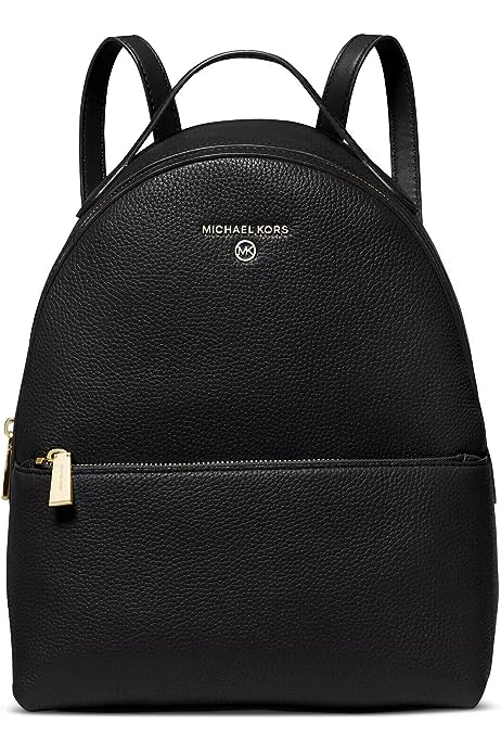 Valerie Medium Logo Backpack (Black)