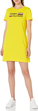 Tommy Hilfiger T-Shirt Short Sleeve Cotton Summer Dresses for Women