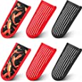 Hot Handle Holders Heat Resistant Pan Handle Covers Non-Slip Pan Handle Sleeves Pan Handle Holders Kitchen Oven Mitts for Home Kitchen, BBQ and Baking Tools (6 Pieces)