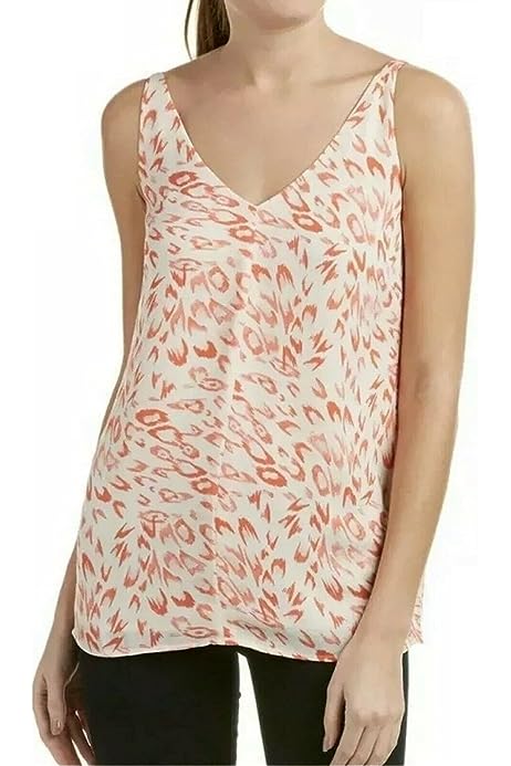 Flirty Coral Animal Print Cami Top