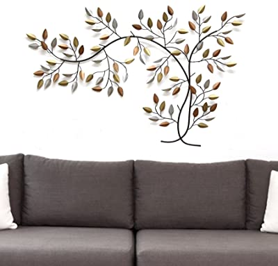 Stratton Home Decor SHD0012 Centerpiece, 39.96 W X 0.50 D X 26.97 H, Bronze/Gold/Espresso