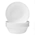 Corelle Soup/Cereal Bowls Set (18-Ounce, 6-Piece, Winter Frost White)