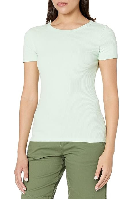 Women's Short Sleeve Ribbed Tee