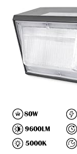 80W LED Wall Pack Light