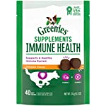 GREENIES Immune Health Dog Supplements with an Antioxidant Blend of Vitamin C and E, 40-Count Chicken-Flavor Soft Chews for Adult Dogs