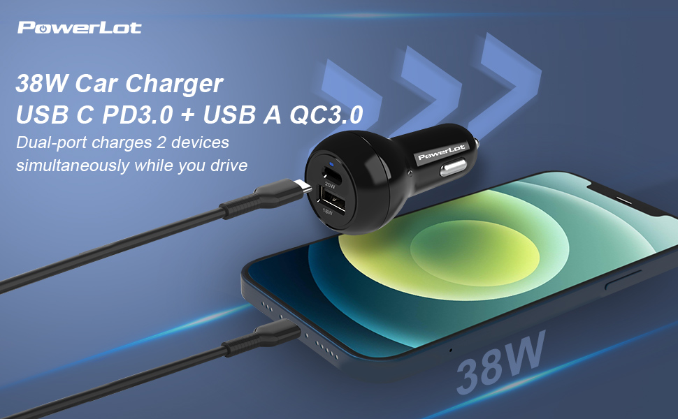 38w car charger