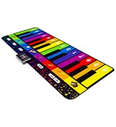 SUNLIN 6 ft. Floor Piano Mat for Kids & Toddlers, Giant Piano Mat, 24 Keys, 10 Built in Songs, 8 ...