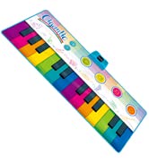 SUNLIN 6 ft. Floor Piano Mat for Kids and Toddlers, Giant Musical Dance Toys, 24 Keys, 10 Built-i...