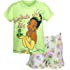 Disney Princess Cinderella Frozen Moana Raya Little Mermaid T-Shirt and French Terry Shorts Outfit Set Infant to Big Kid