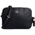 Coach Pebble Leather Mini Camera Crossbody Shoulder Bag, Black