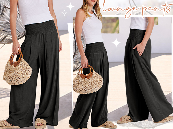 ANRABESS Linen Pants for Women