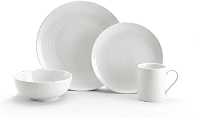 Mikasa Cheers White 40-Piece Cheers Dinnerware Set, Service for 8