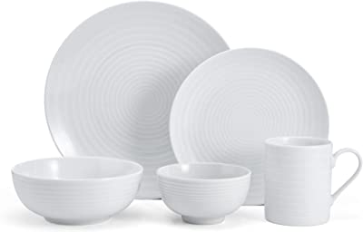 Mikasa Cheers 40-Piece Dinnerware Set, Service for 8, White