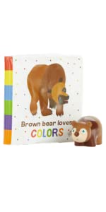 Brown Bear water proof book and squirty toy