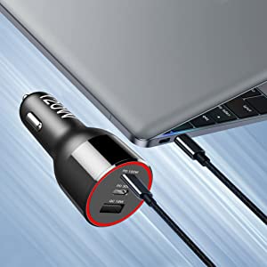 100W MacBook Car Charger