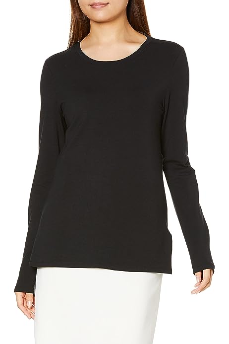 Women's Classic-Fit Long-Sleeve Crewneck T-Shirt (Available in Plus Size)