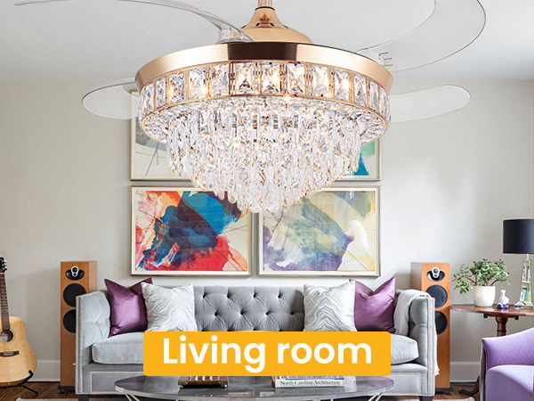 chandelier ceiling fan with light