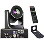 Prisual PTZ Camera, 20X-SDI 1080P Live Streaming Camera Runs Wirecast OBS vMix Livestream Studio HDMI 3G-SDI IP POE Supports (20X Zoom and Wall Mount)