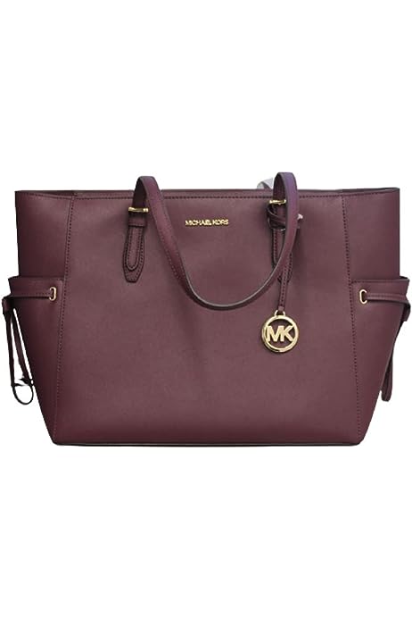 Michael Kors Gilly Large Jet Set Drawstring Top Zip Tote (Bordeaux)