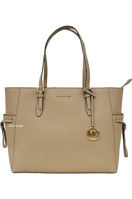 Michael Kors Gilly Large Jet Set Drawstring Top Zip Tote (Camel)