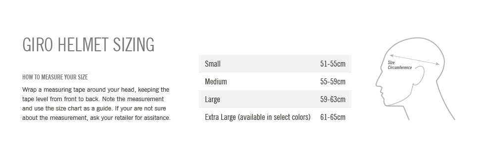 artex mips size chart