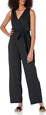 The Drop Women's @caralynmirand Sleeveless Wrap Jumpsuit