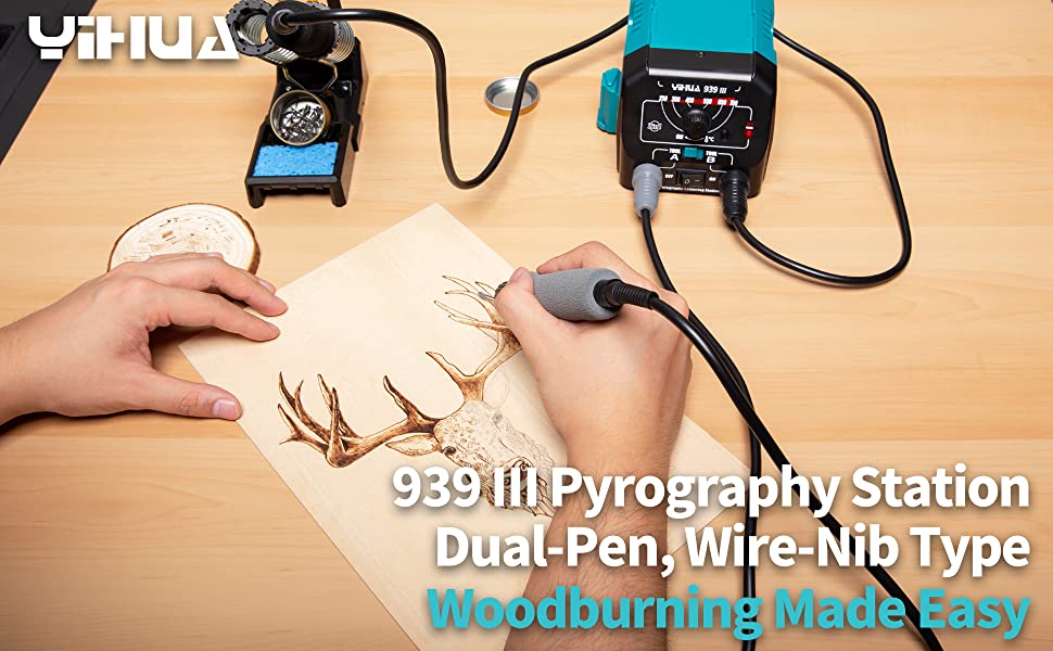 939 III Dual-Pen Pyrography Station (Wire-nib Type)