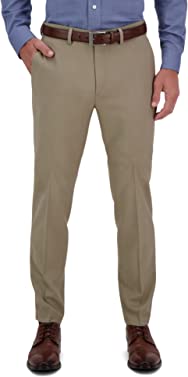 Haggar Men's Premium Comfort Dress Pant - Slim Fit Flat Front Pant