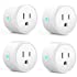 Aoycocr Alexa Smart Plugs - Mini Bluetooth WIFI Smart Socket Switch Works With Alexa Echo Google Home, Remote Control Smart O