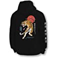 Riot Society Tiger Blossom Mens Hoodie - Black, XX-Large