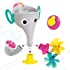 Yookidoo FunEleFun Fill ‘N’ Sprinkle Bath Toy. an Elephant Trunk Funnel Toddlers Play with 3 Interchangeable Trunk Accessorie