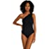 Shirred One Shoulder One Piece Swimsuit