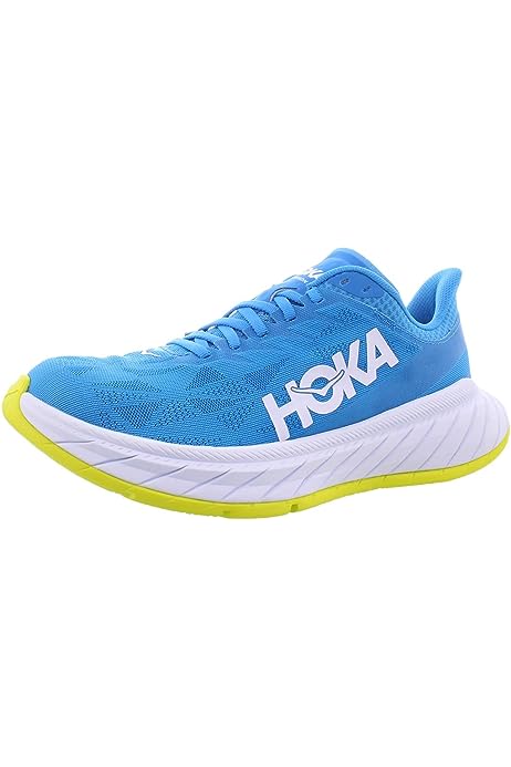 HOKA ONE Carbon X 2 Womens Shoes, Hot Coral/Black Iris