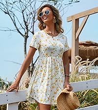 short sleeve casual dress