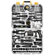 DEKOPRO 218-Piece General Household Hand Tool kit, Professional Auto Repair Tool Set for Homeowner, General Household Hand Tool Set with Plier, Screwdriver Set, Socket Set, with Portable Storage Case