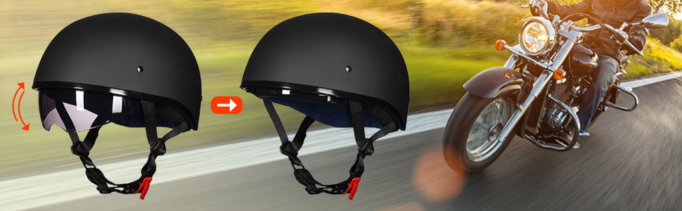 dirt bike half helmet for men women