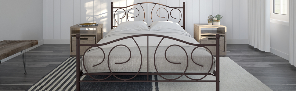 bed;metal bed;upholstered bed;bed frame