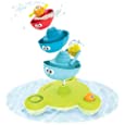 Yookidoo Baby Bath Toy (6 Piece Set) - Stack N&#39; Spray Bathtub Fountain for Baby and Toddler - Magical Spray Fountain for Bathtime Fun