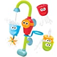 Yookidoo Toddler Bath Toy - Flow N Fill Spout - Three Stackable Play Cups and Water Spray Spout for Kids Bathtime Fun