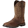 ARIAT mens Groundbreaker Square Toe Work Boot, Brown, 7.5 US