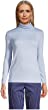 Lands' End Women s Shaped Supima Turtleneck Soft Blue Haze Regular Medium