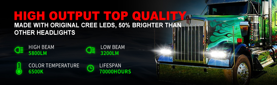 4X6 LED HEADLIGHTS