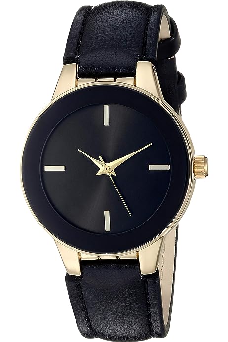 Women's Faux Leather Strap Watch