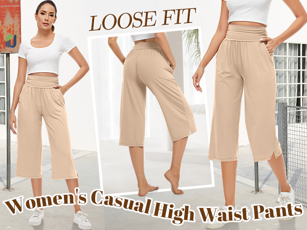 loose casual capri pants