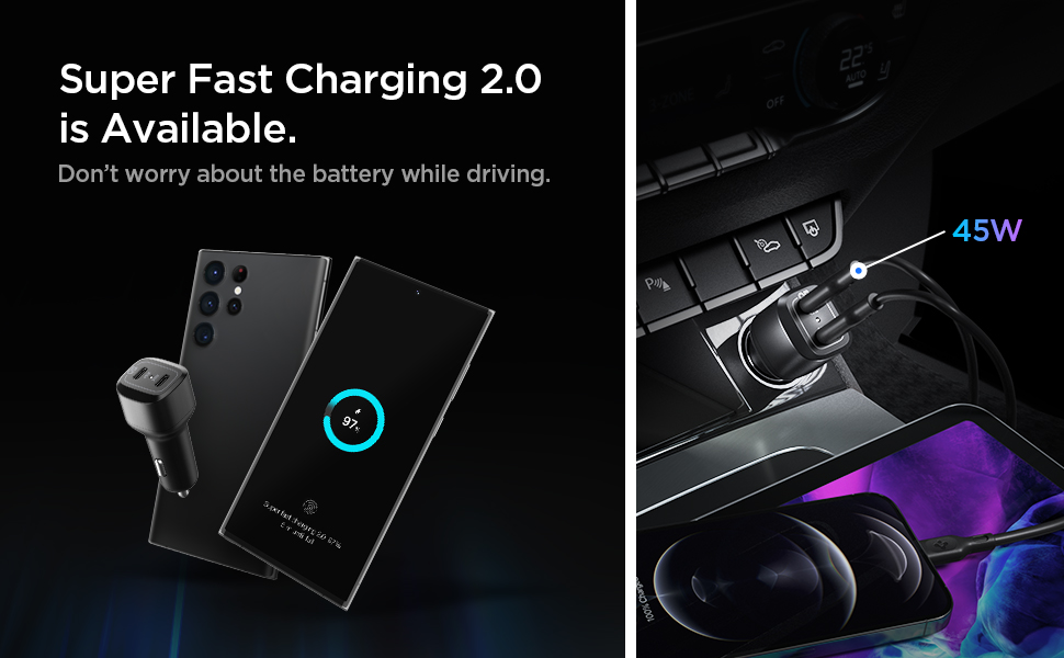 super fast charging 2.0 car charger